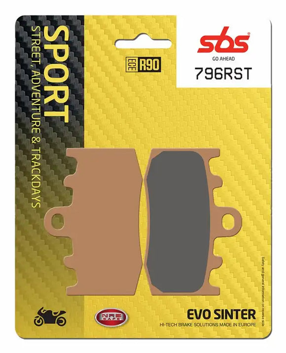 SBS 796RST Racing Sinter Brake Pads (Full Front Set - 2 Packs)