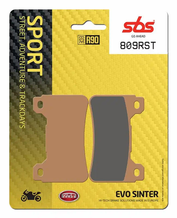 SBS 809RST Racing Sinter Brake Pads (Full Front Set - 2 Packs)