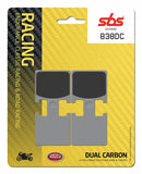 SBS 838DC Dual Carbon Brake Pads (Full Front Set - 2 Packs)-3