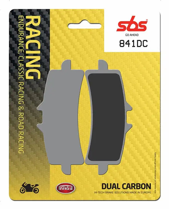 SBS 841DC Dual Carbon Racing Brake Pads (Full Front Set - 2 Packs)