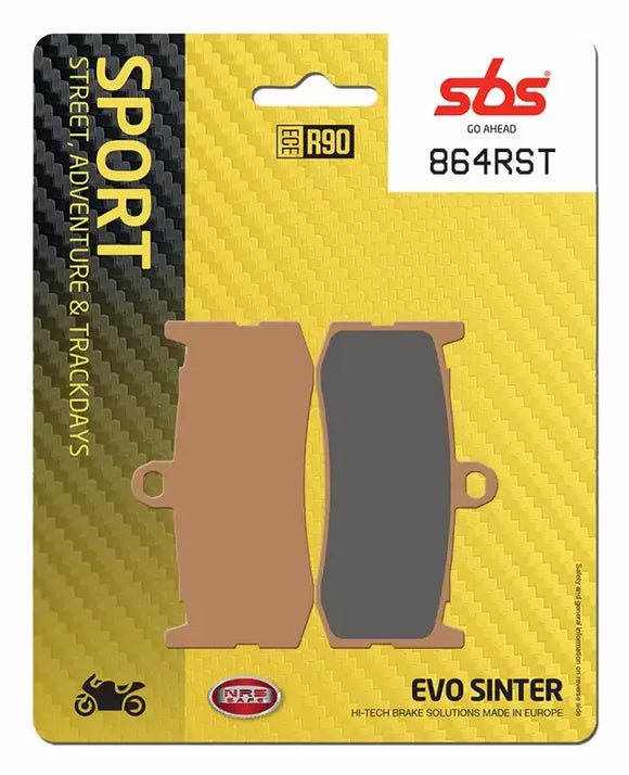 SBS 864RST Racing Sinter Brake Pads (Full Front Set - 2 Packs)