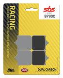 SBS 870DC Dual Carbon Racing Brake Pads (Full Front Set - 2 Packs)-3
