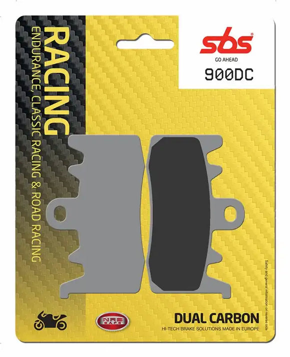 SBS 900DC Dual Carbon Racing Brake Pads (Full front set - 2 Packs