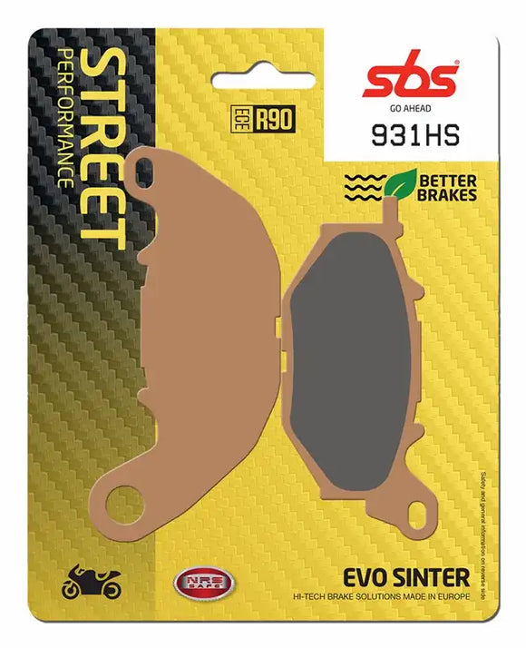 SBS 931HS Street Sinter Brake Pads (1 Set)