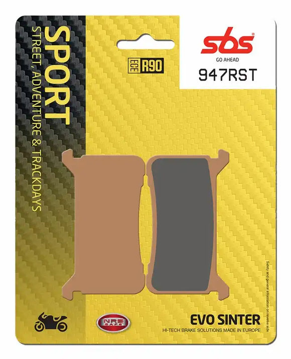 SBS 947RST Racing Sinter Brake Pads (Full Front Set - 2 Packs)