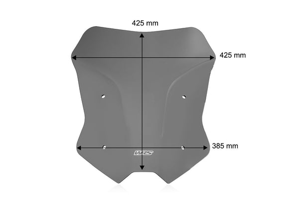 WRS Intermedio Windscreen Yamaha Tracer 9 GT/GT+ 2025> YA043FS - Dark Smoke