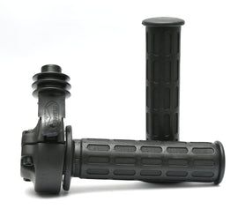 Domino Twin Pull Throttle 0507.03 - Black with Black Grips