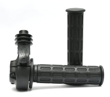 Domino Twin Pull Throttle 0507.03 - Black with Black Grips