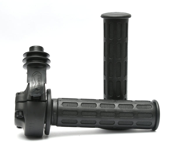 Domino Twin Pull Throttle 0507.03 - Black with Black Grips