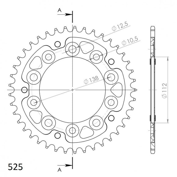 Supersprox Stealth Rear Sprocket RST-1304:42