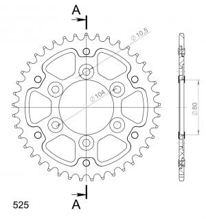 Supersprox Stealth Rear Sprocket RST-1489:42