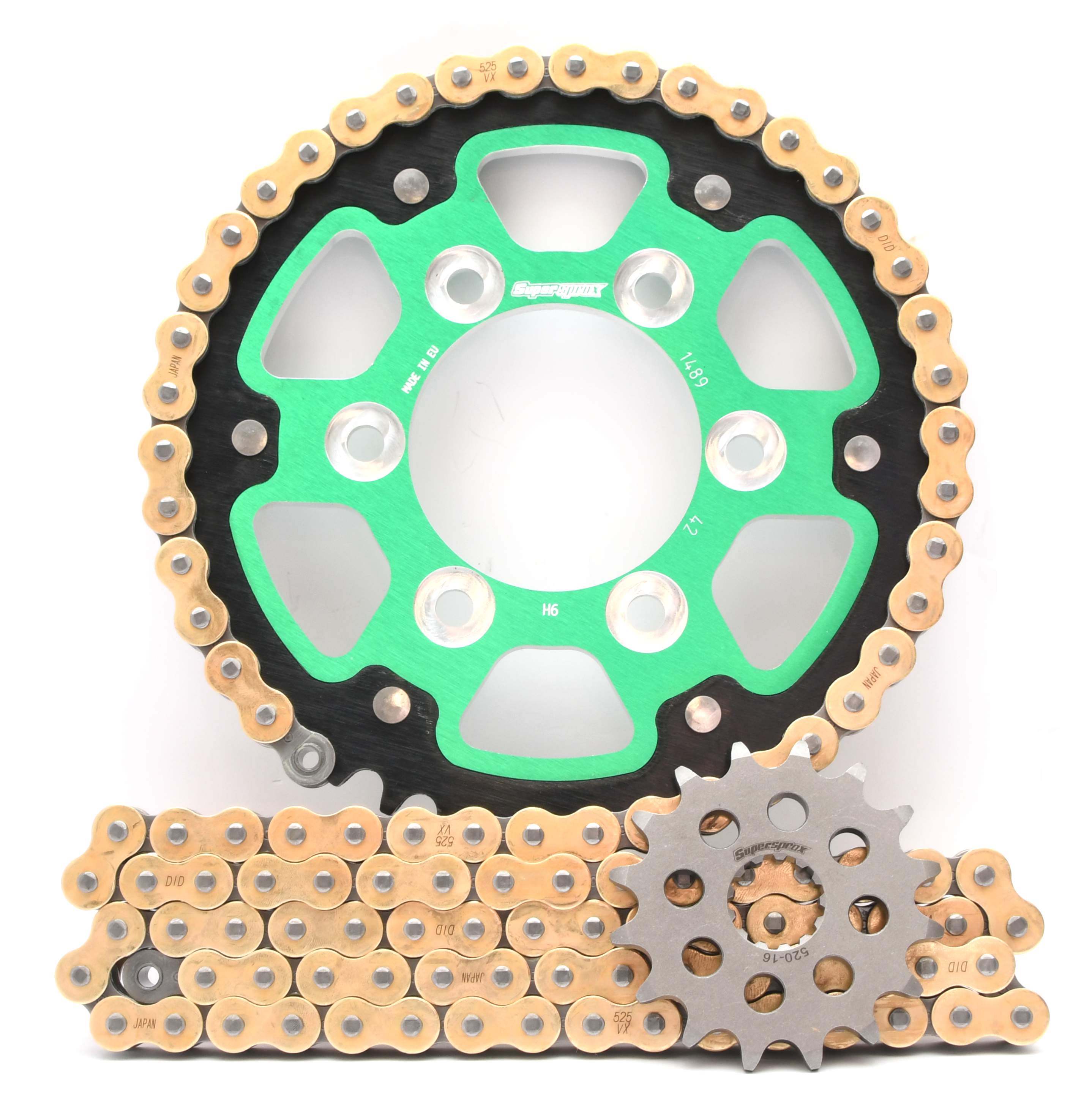 Supersprox Stealth Chain & Sprocket Kit for Kawasaki ZX10R 06-07 - Standard Gearing - 0
