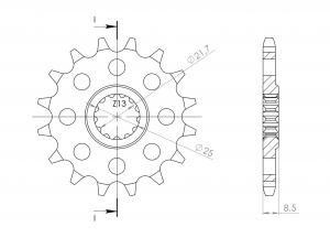 Supersprox Steel Front Sprocket CST-1537:15