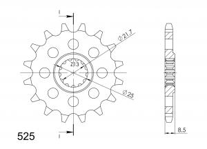 Supersprox Steel Front Sprocket CST-1537:16