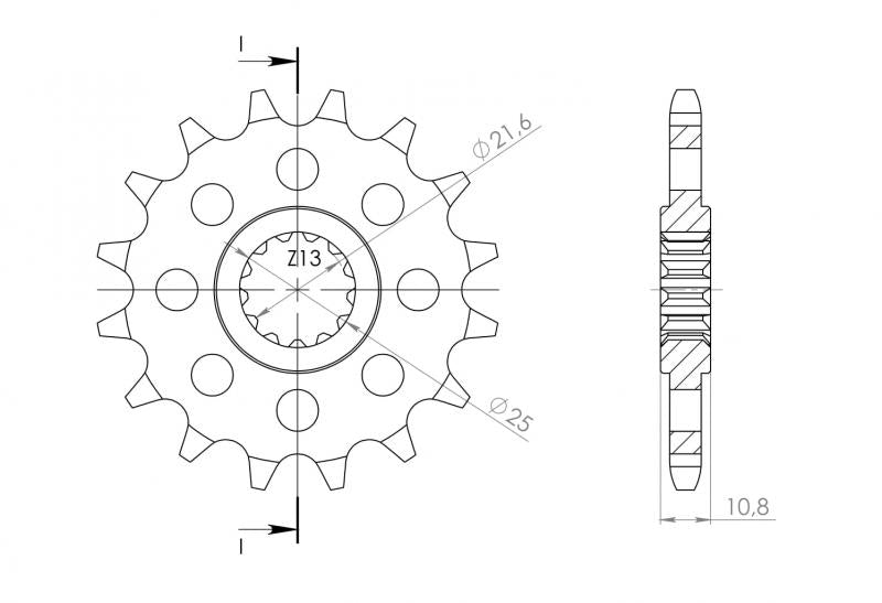 Supersprox Steel Front Sprocket CST-1586:16