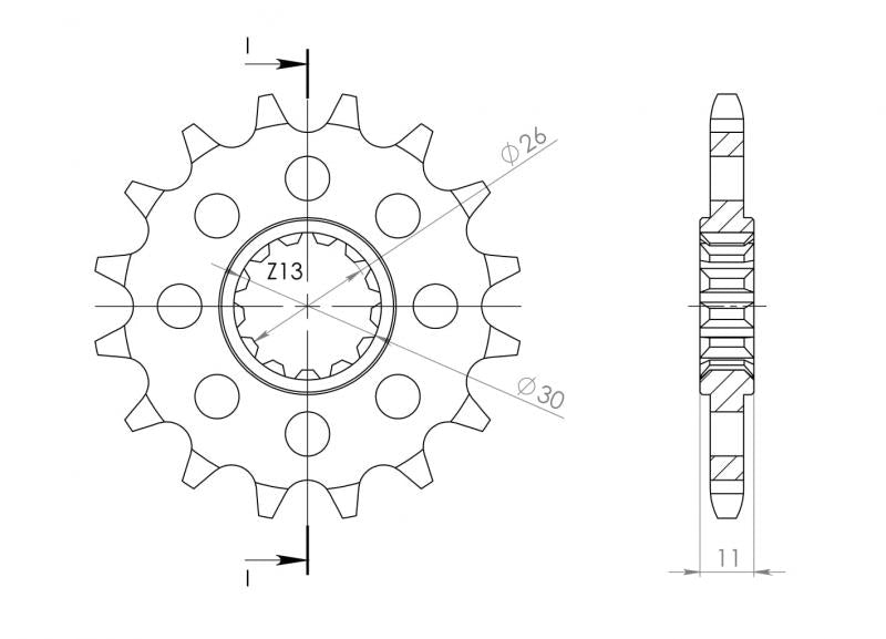 Steel Front Sprocket CST-1591 - Choose Your Gearing