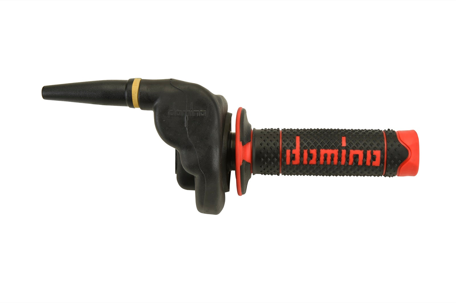 Domino 2T Single Cable HR Cross Two Stroke Throttle with Black and Red Grips 3861.03