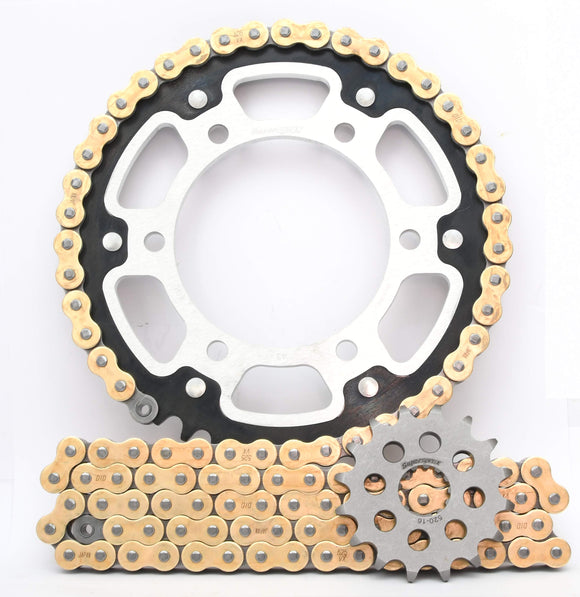 Supersprox Stealth Chain & Sprocket Kit for Suzuki GSX-R 750 L1-L8 - Standard Gearing