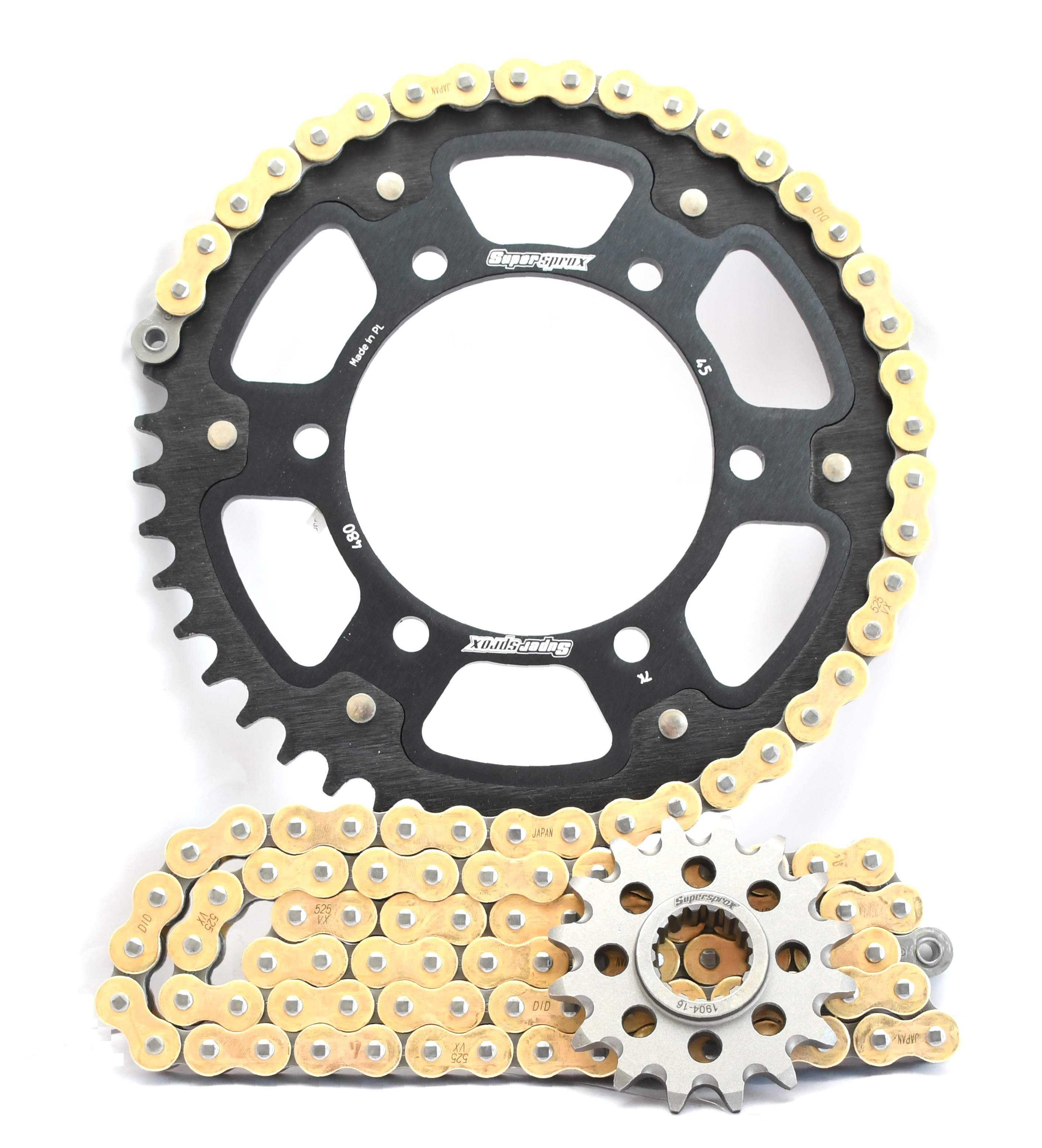 Supersprox Chain & Sprocket Kit for Yamaha MT-09 Tracer (Inc GT) 18-20 - Standard Gearing