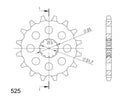 Supersprox Steel Front Sprocket CST-520:15 (525 Pitch)-3