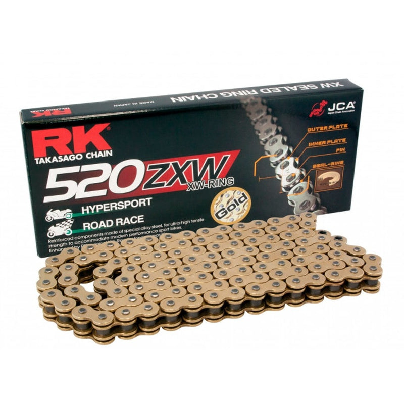 RK 520 ZXW XW-Ring Chain 120 Links - Available in Gold or Black Line - 0