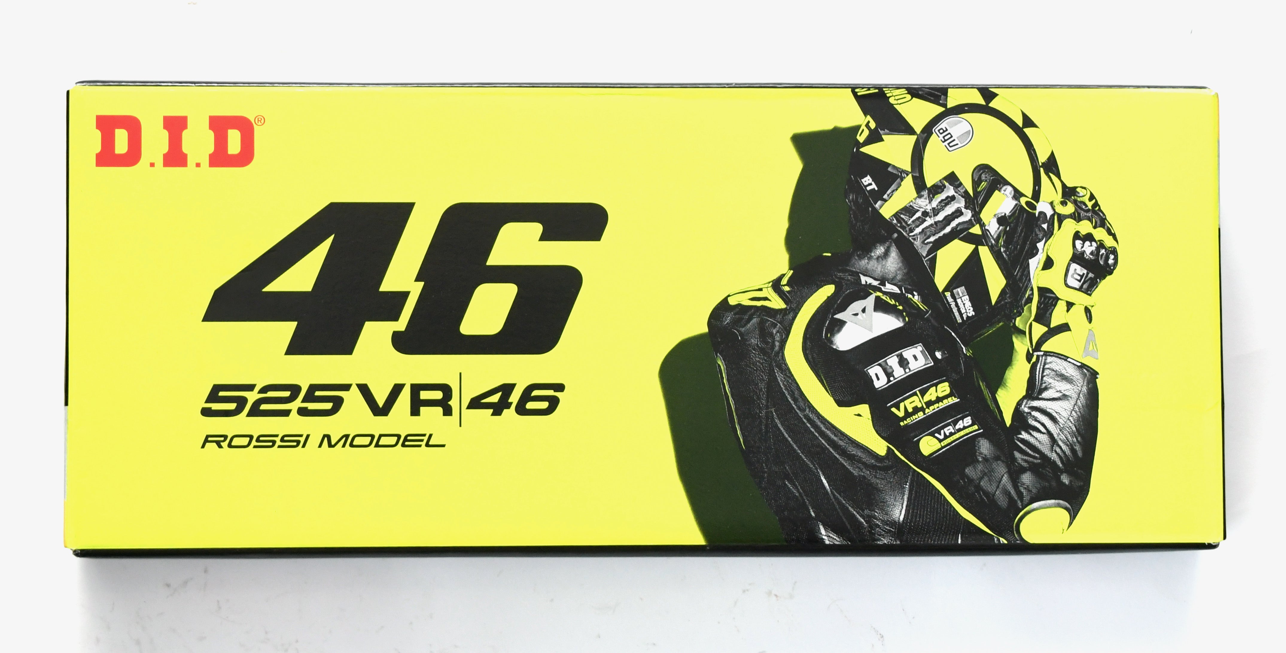 DID VR46 Rossi Edition 525 Chain 120 Links - Silver and Gold