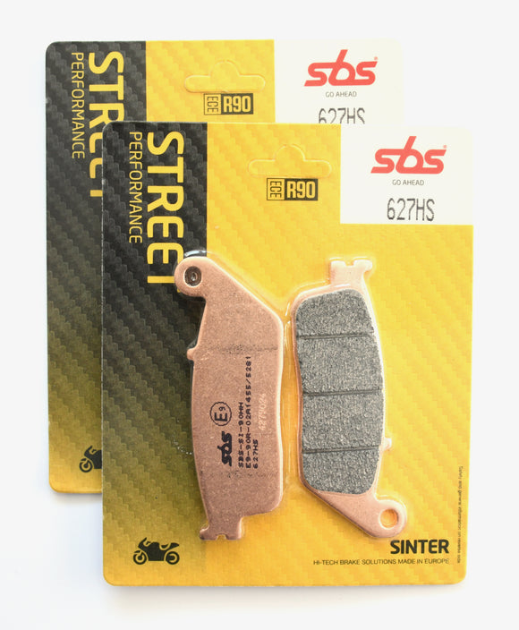 SBS 627HS Sinter Street Brake Pads (2x Packs)