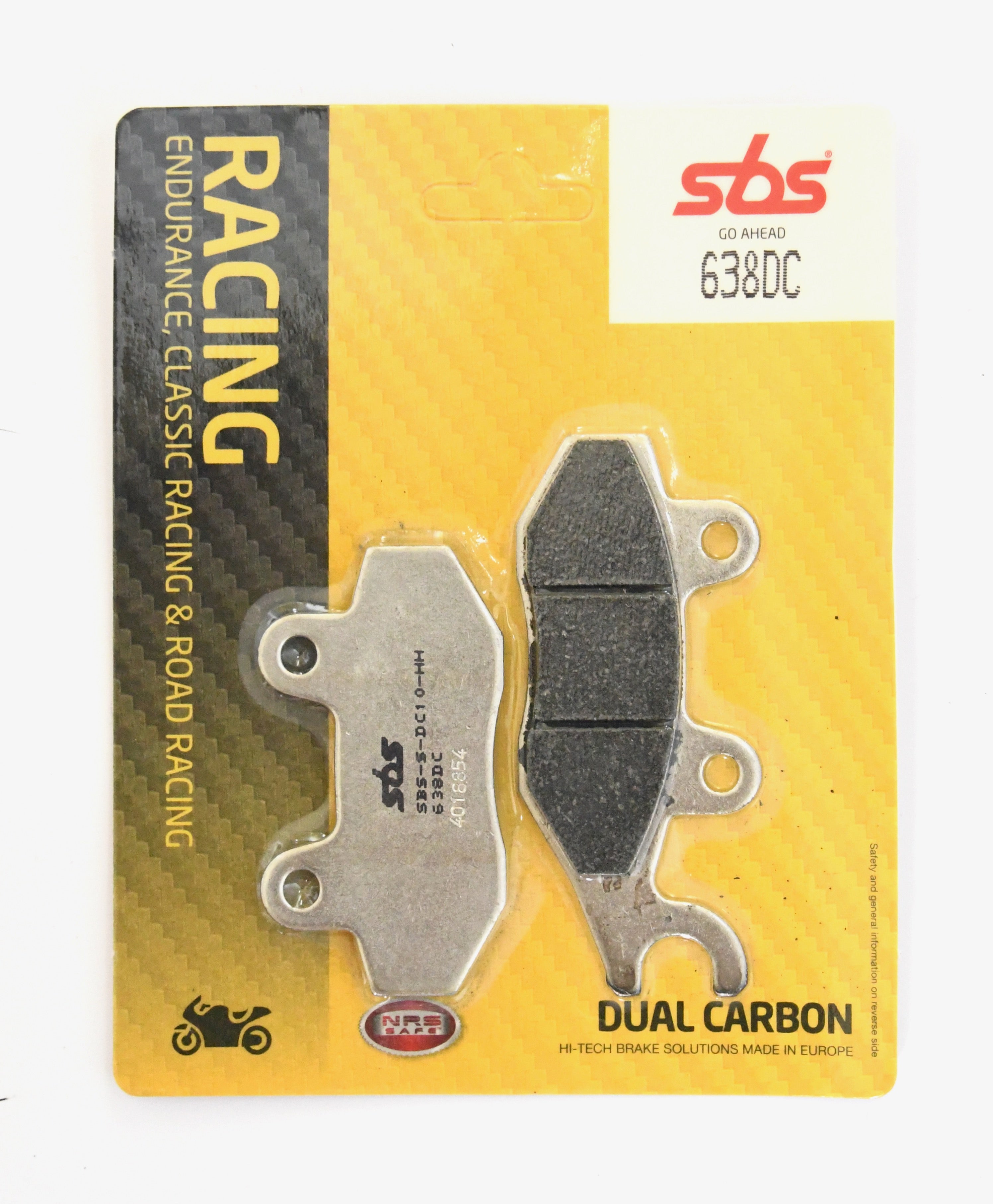 SBS 638DC Dual Carbon Racing Brake Pads