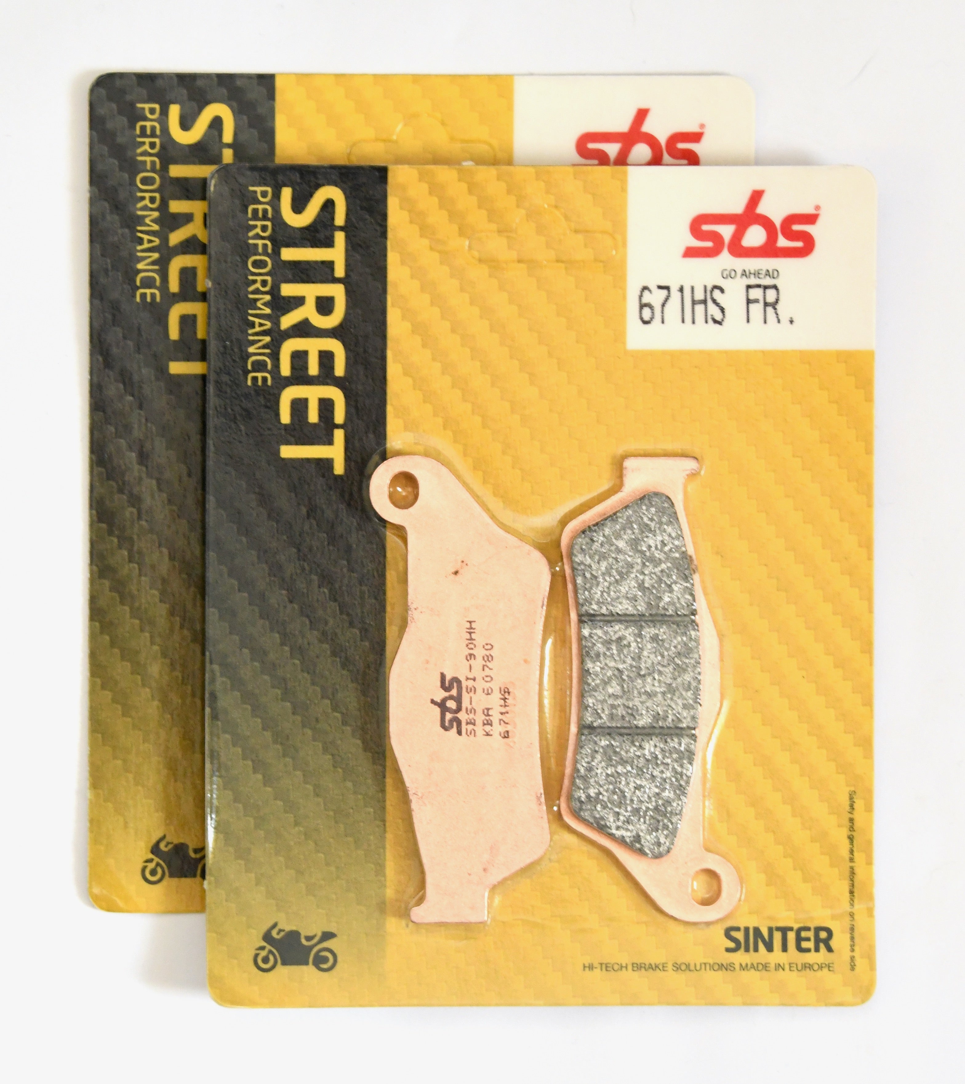 SBS Street Sinter Brake Pads 671HS - Front (Full Set - 2 pairs)