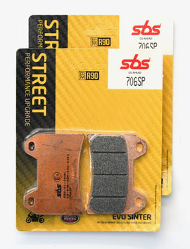 SBS 706RST Racing Sinter Brake Pads (Full Front Set)