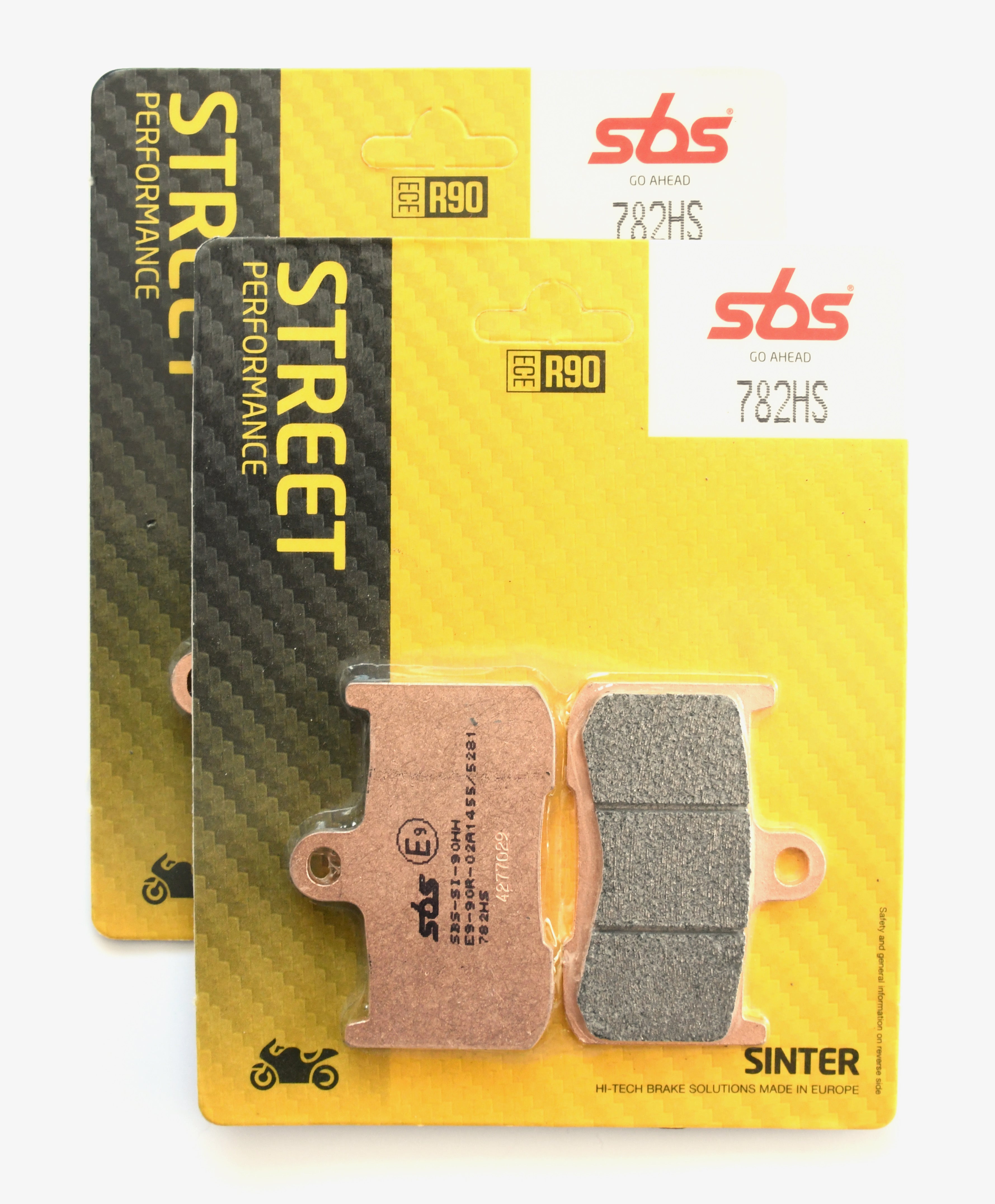 SBS 782HS Street Sinter Brake Pads - 2 Sets (Full front set)