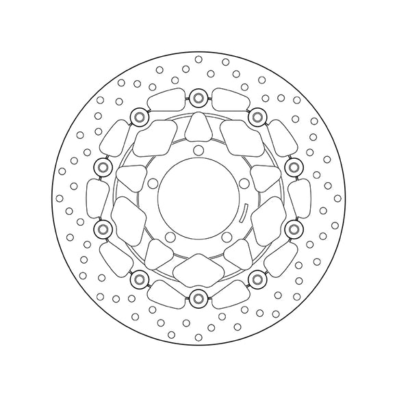 Brembo Serie Oro Floating Brake Discs - Front PAIR (78.B408.62)