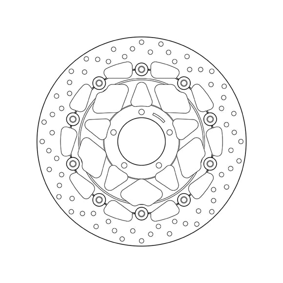 Brembo Serie Oro Floating Brake Discs - Front PAIR (78.B408.80)