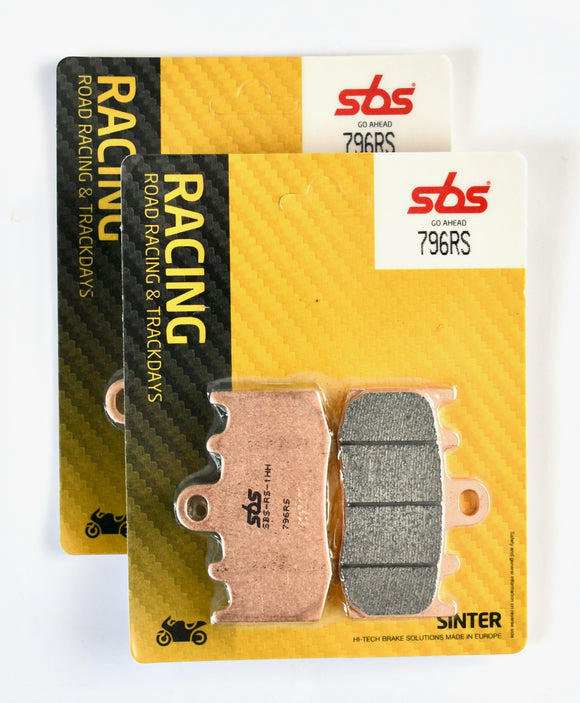 SBS 796RS Racing Sinter Brake Pads - 2 Sets (Full front Set)