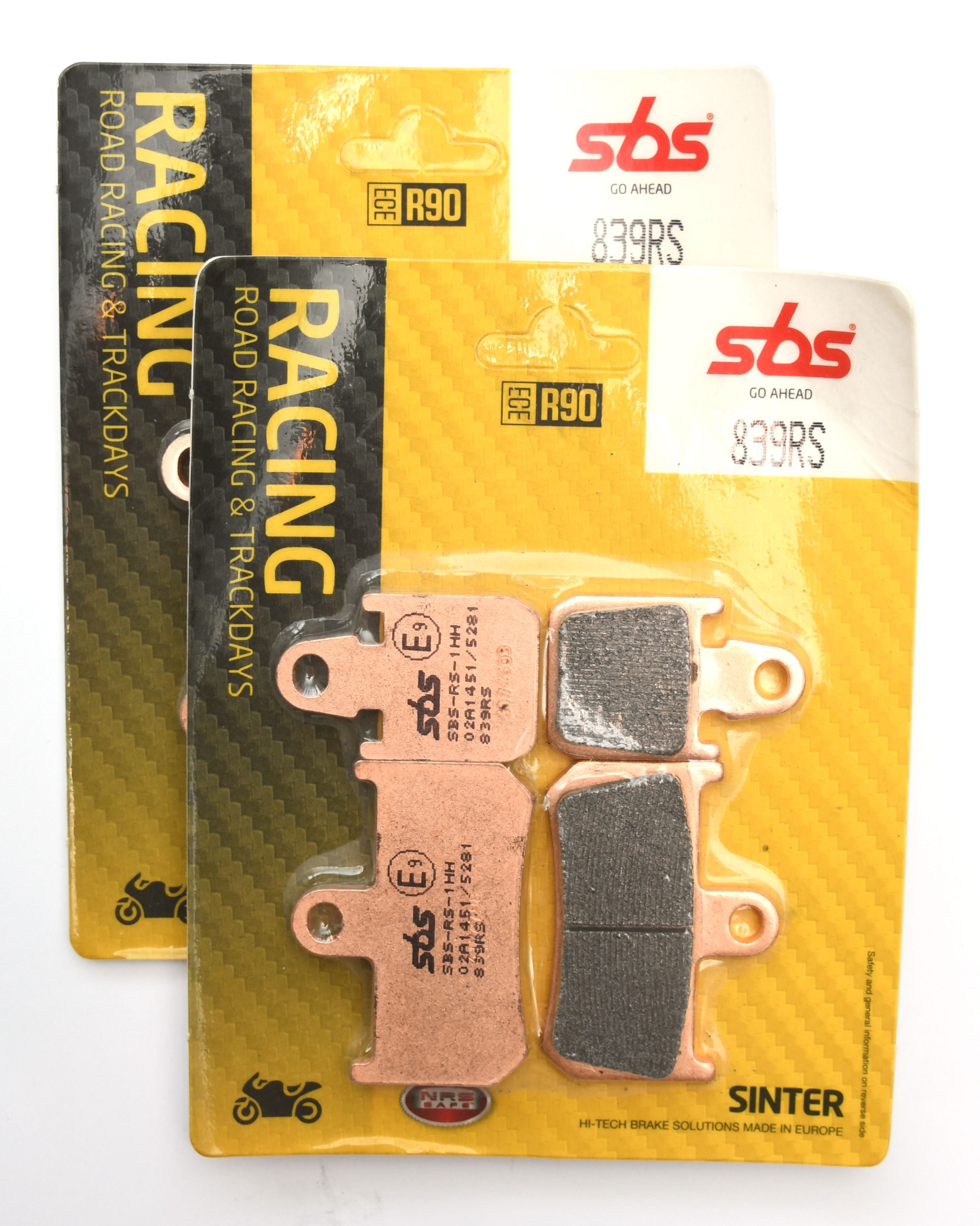 SBS 839RS Racing Sinter Brake Pads (Full Front Set)