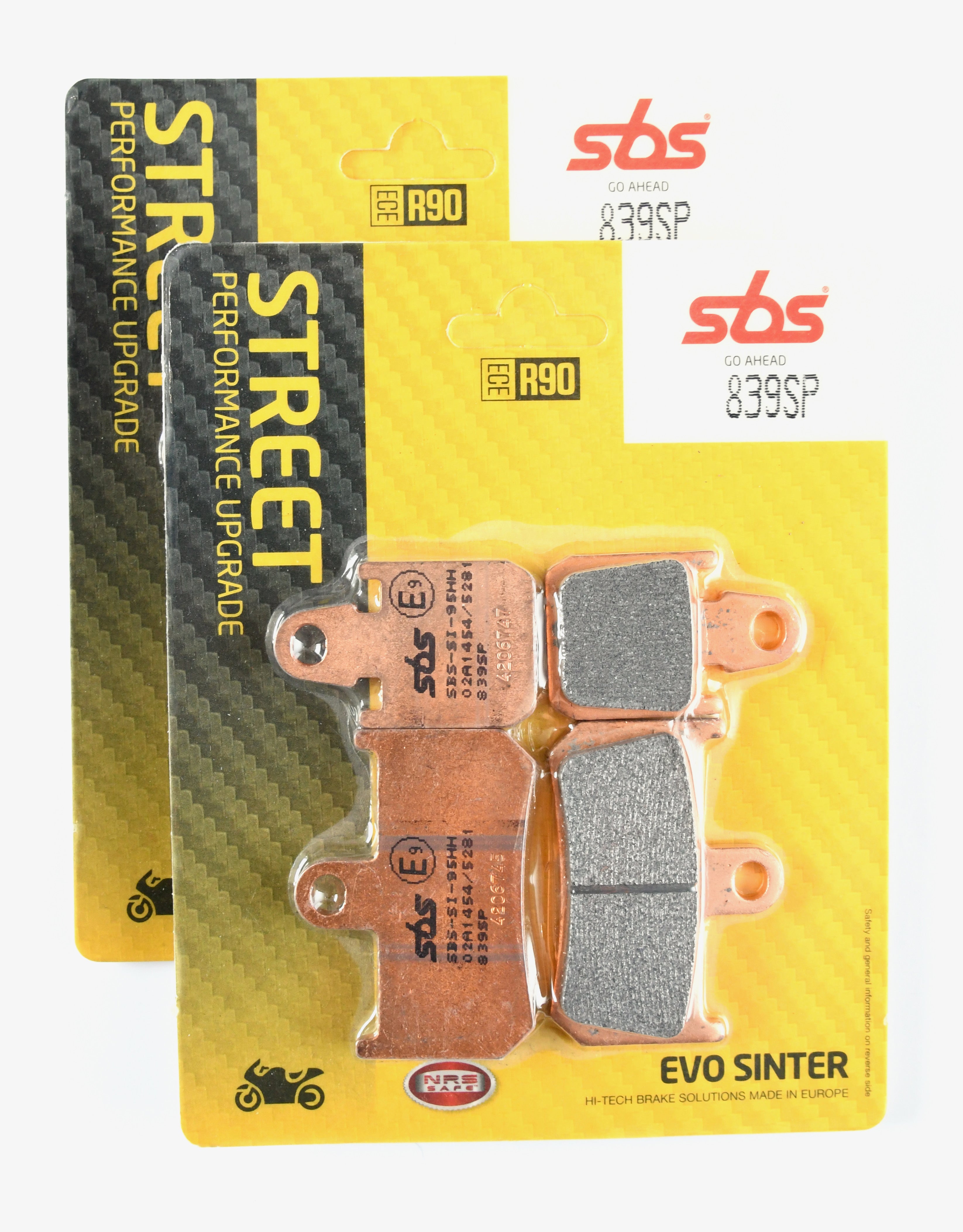 SBS 839SP Evo Sinter (Street Performance Upgrade) Brake Pads (Full Front Set)