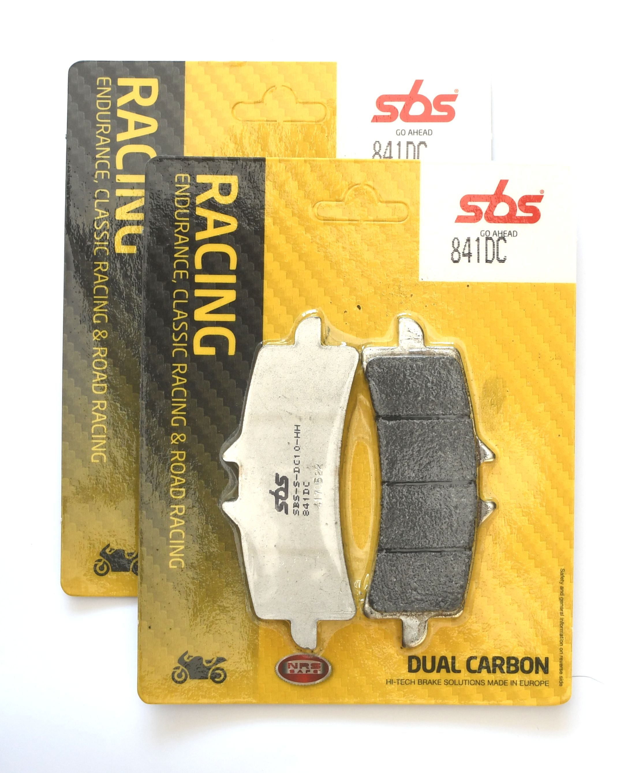 SBS 841DC Dual Carbon Racing Brake Pads (Full Front Set)