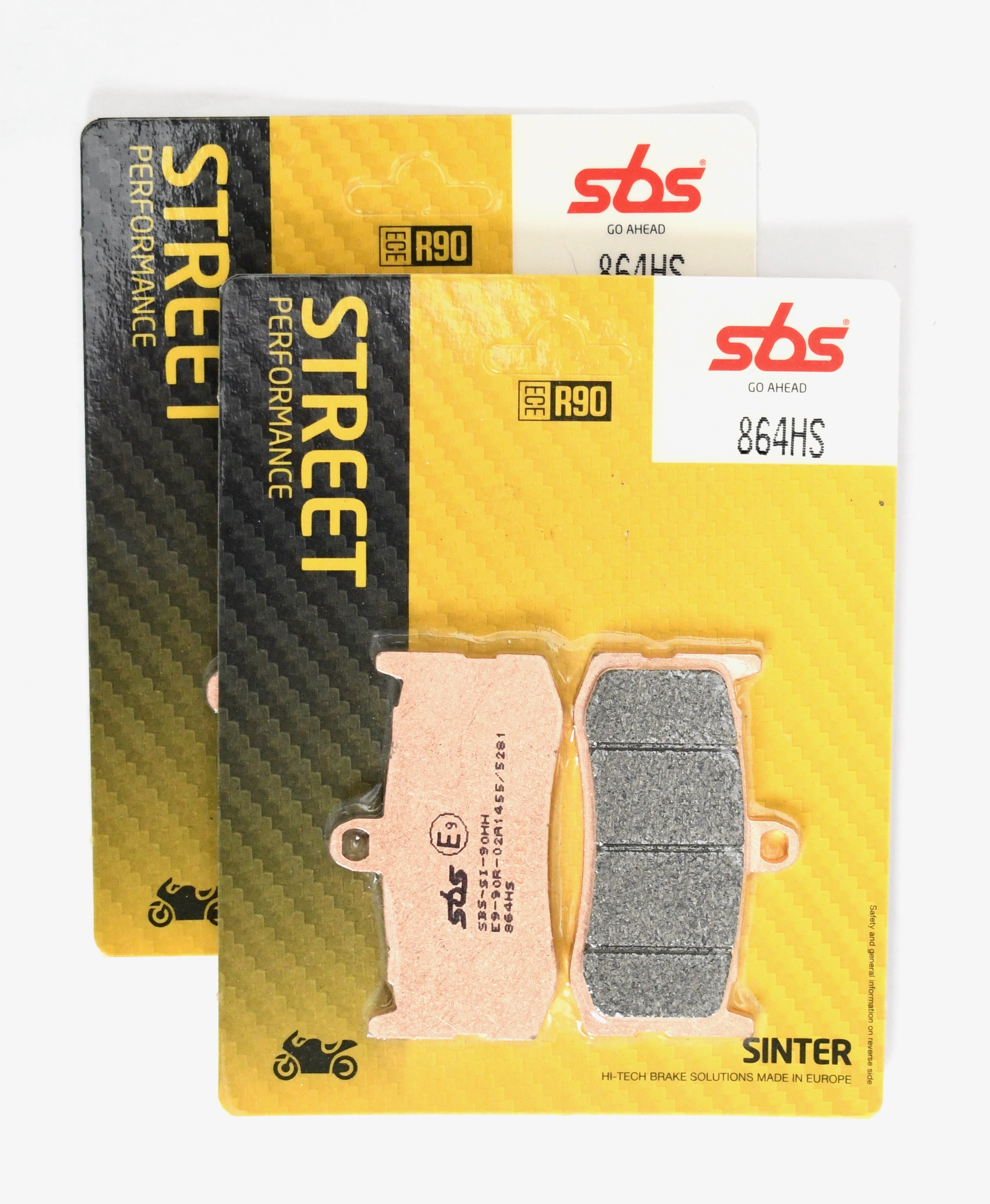 SBS 864HS Street Sinter Brake Pads (Full Front Set)