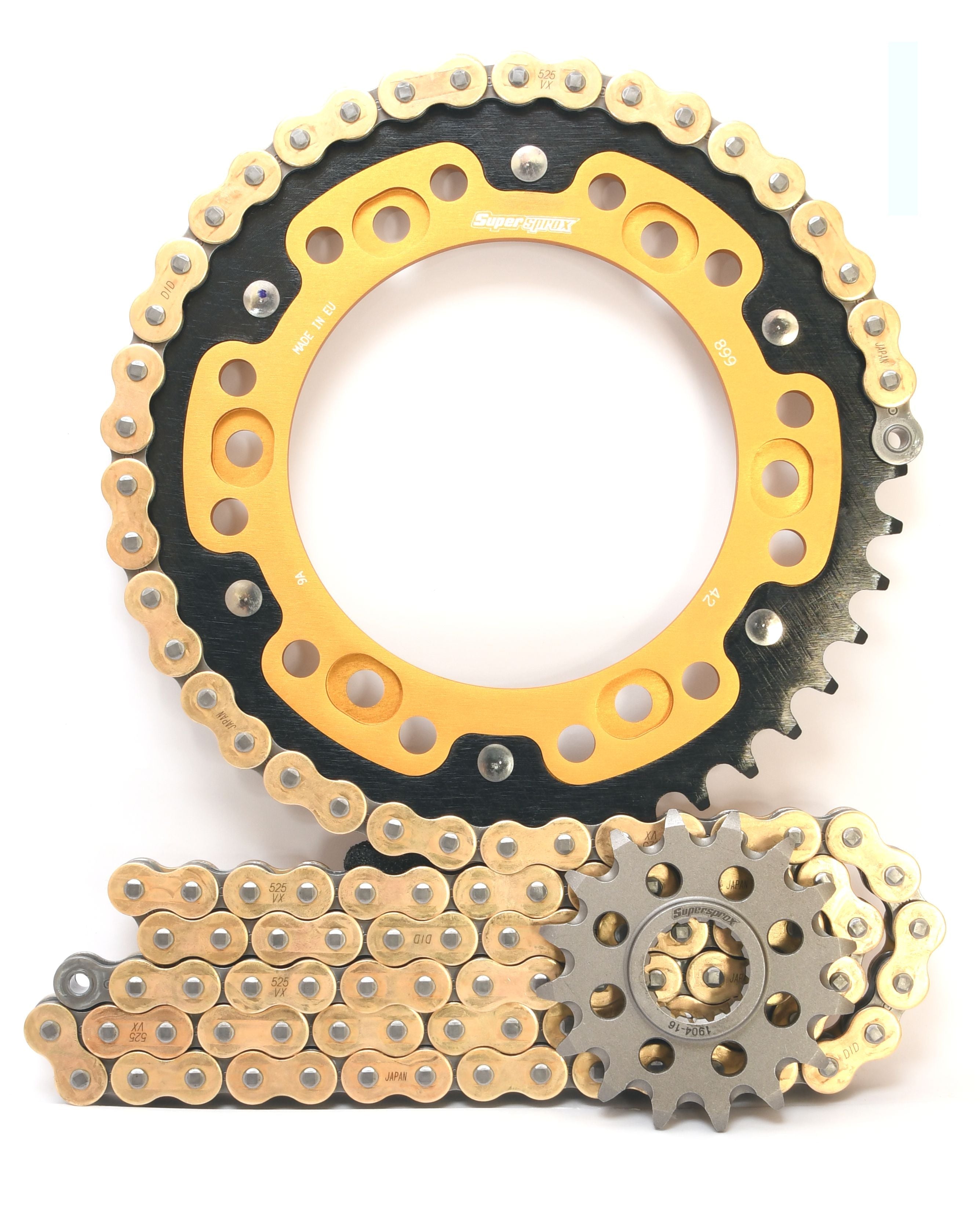 Supersprox Chain & Sprocket Kit for Aprilia RSV4 1000 R & Factory 2009-2011 - Standard Gearing