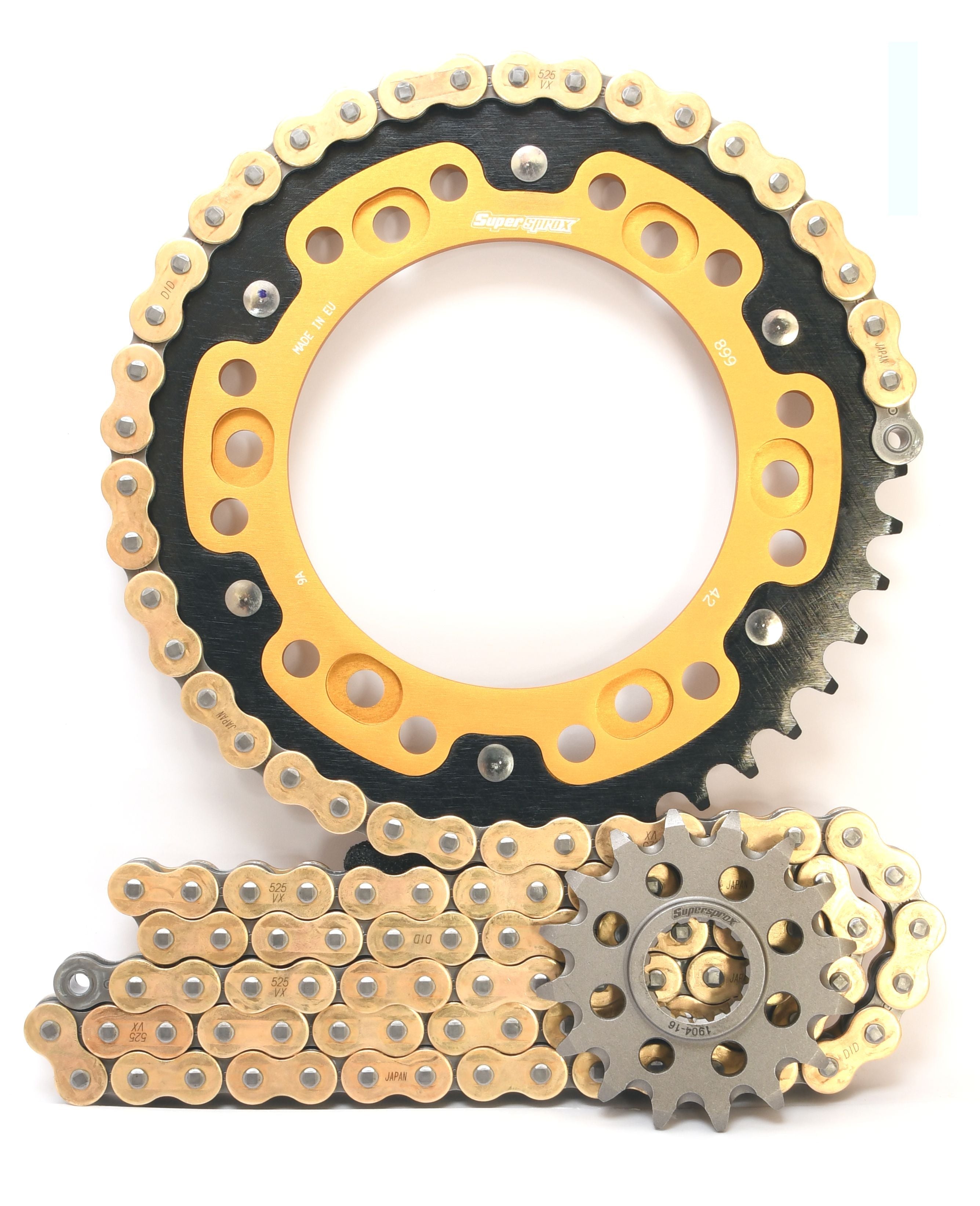 Supersprox Chain & Sprocket Kit for Aprilia RSV4 1000 R APRC & Factory SE 2011-2014 - Standard Gearing