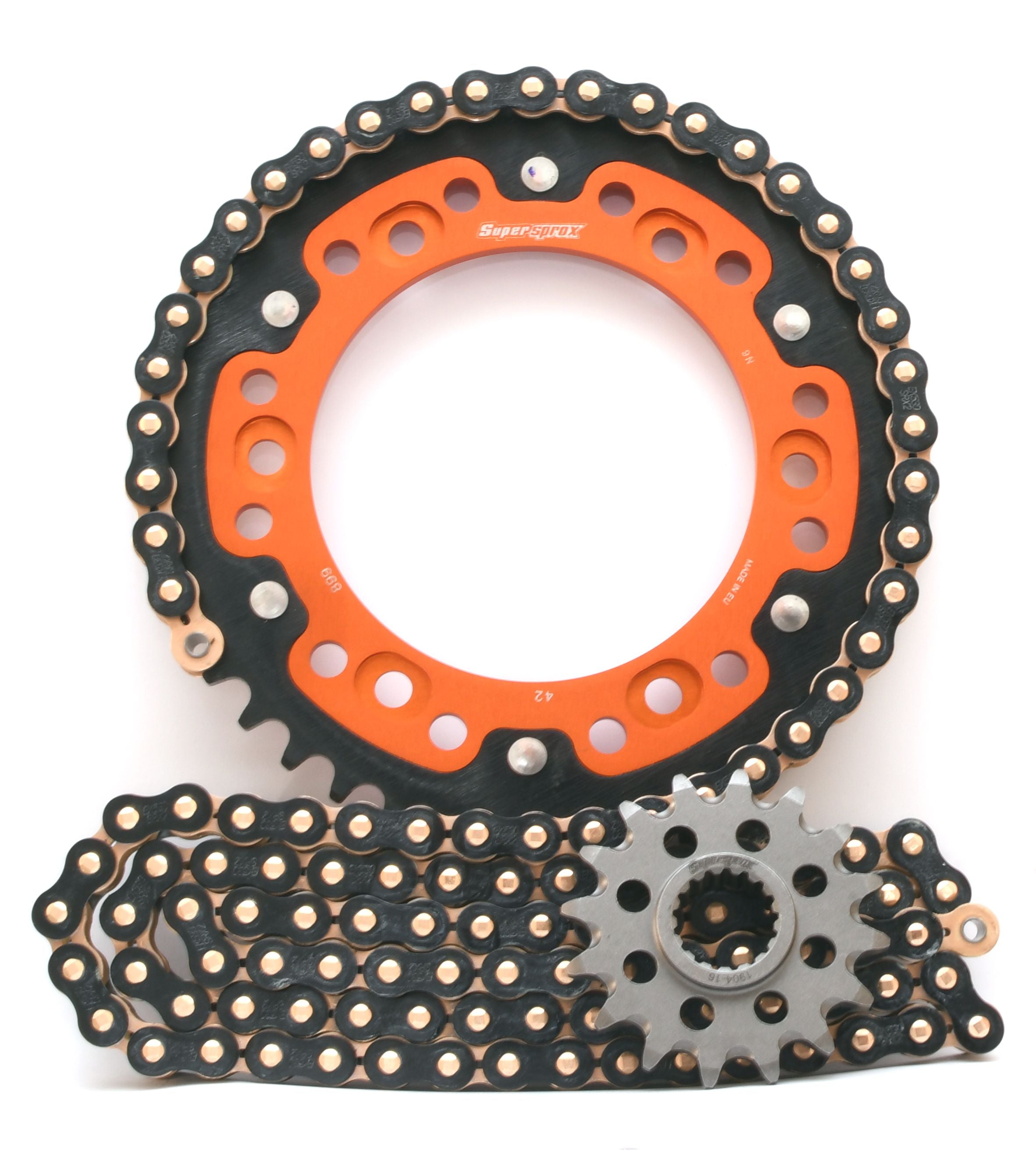 Supersprox Chain & Sprocket Kit for KTM 990 Adventure 2006-2012 (Inc S/R) - Standard Gearing