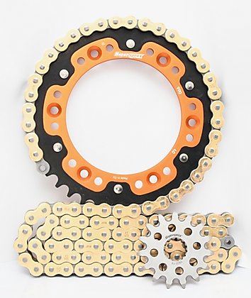 Supersprox Chain & Sprocket Kit for KTM 690 SMC (Inc R) - Standard Gearing