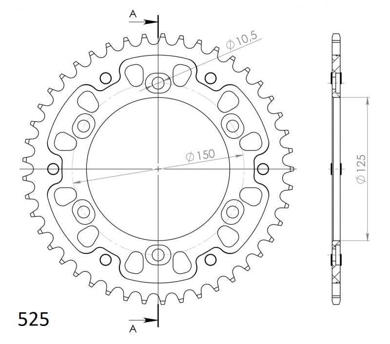 Supersprox Stealth Rear Sprocket RST-899:45