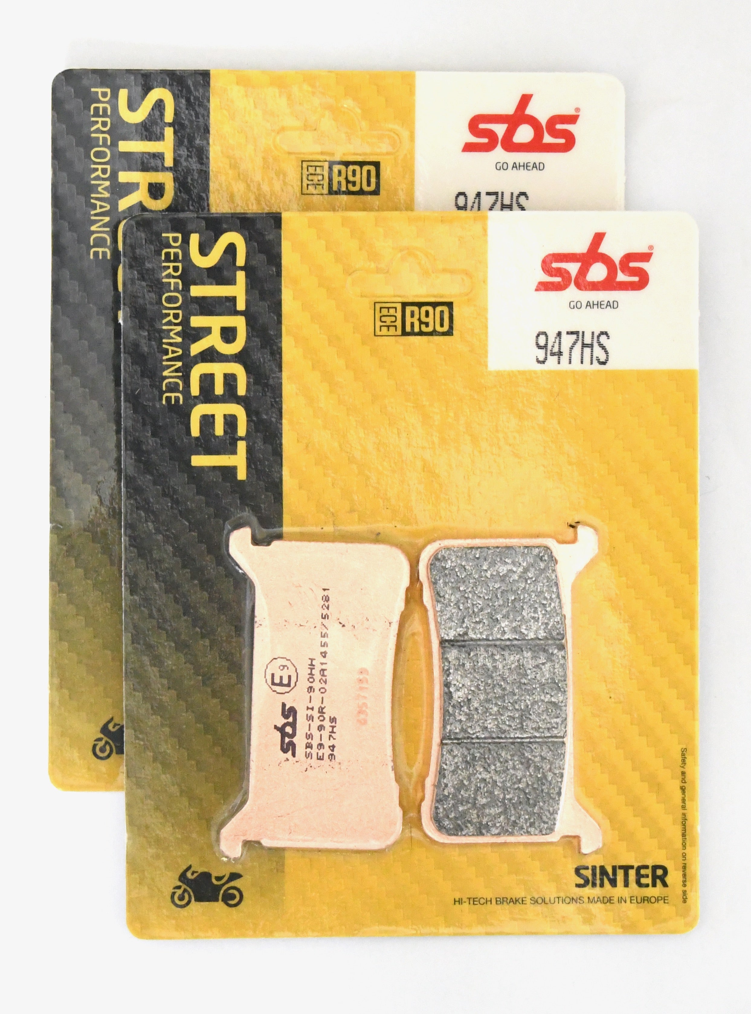 SBS 947HS Street Sinter Brake Pads (Full Front Set)