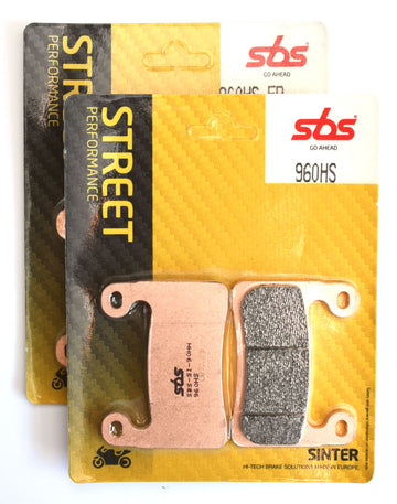 SBS 960HS Street Sinter Brake Pads (Full Front Set - 2 Packs)