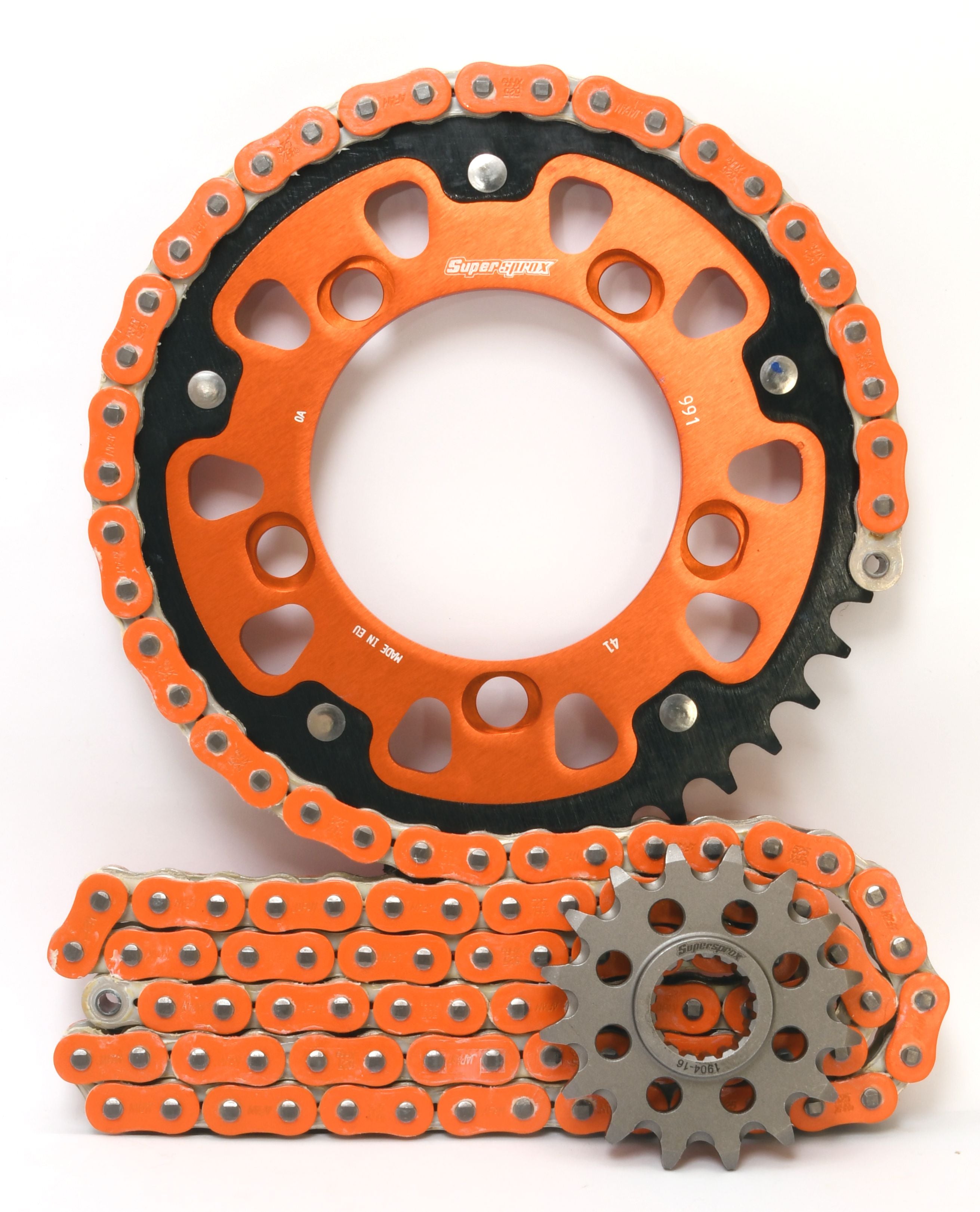 Supersprox Chain & Sprocket Kit for KTM 950/990 Supermoto (Inc R/T) 05-13 - Standard Gearing - 0