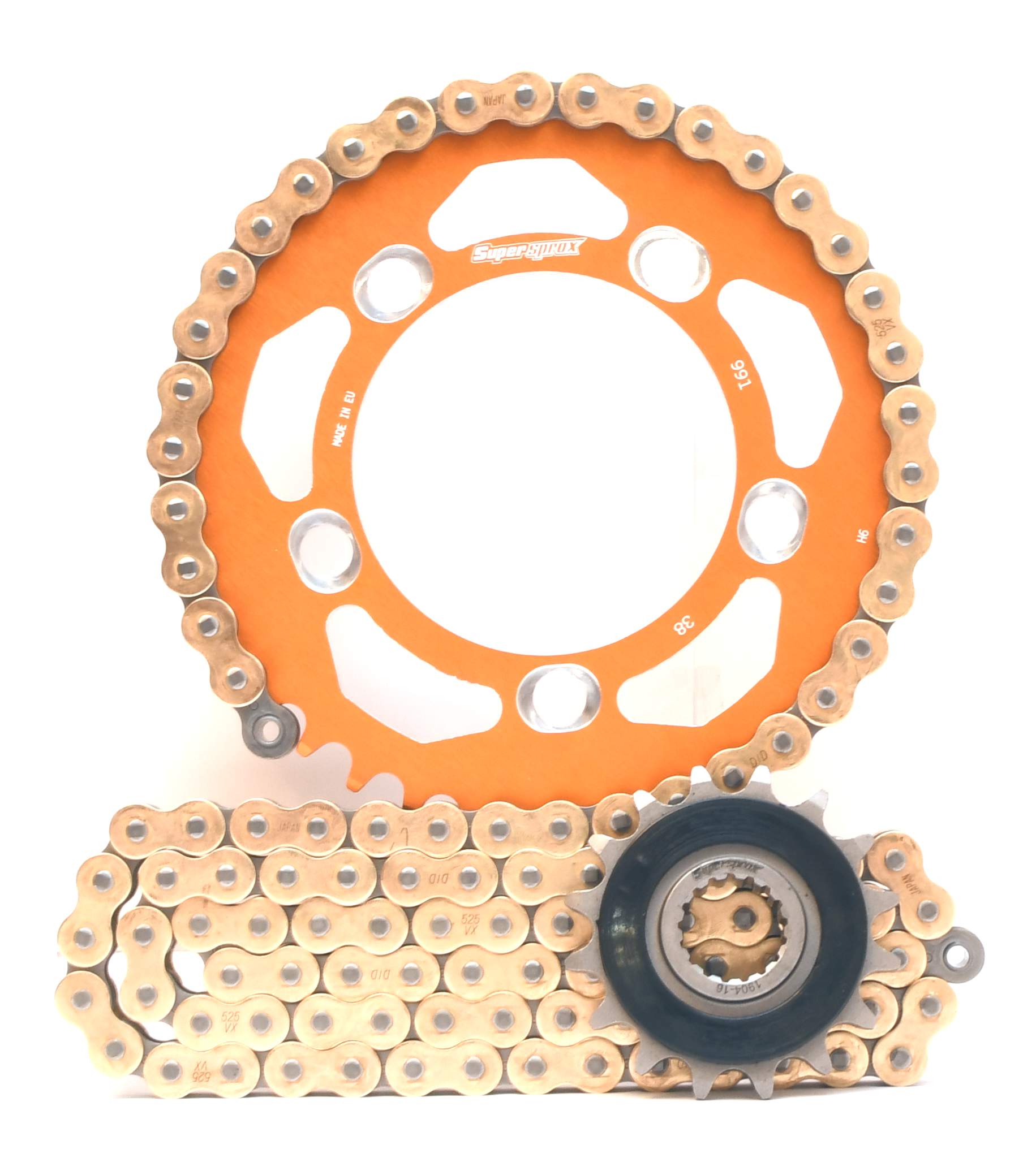 Supersprox Aluminium Sprocket Kit - DID ZVMX Super Street Chain - 0