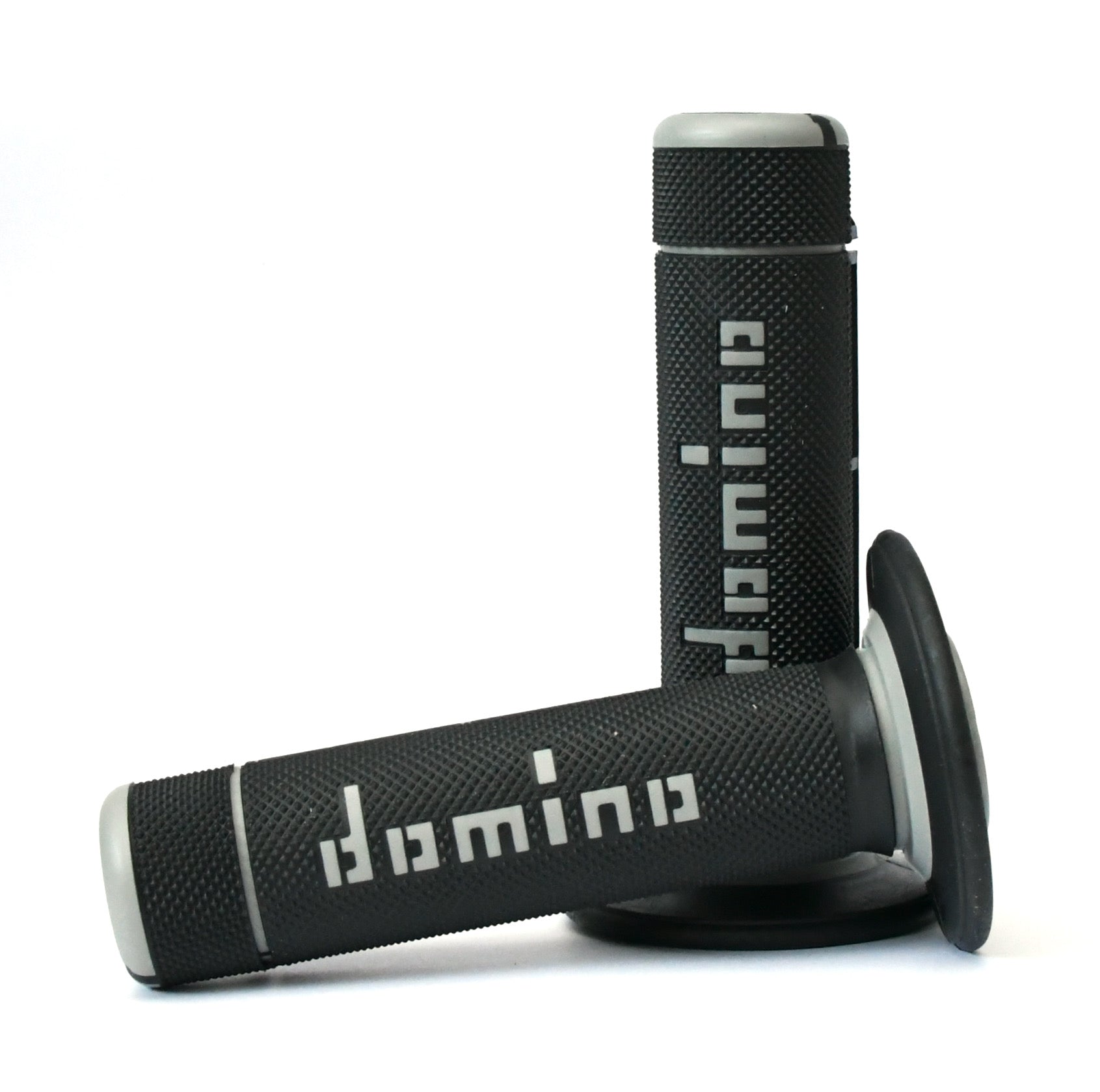 Buy black-grey Domino A020 Off-Road Diamond Waffle Grips - Choice of Colour