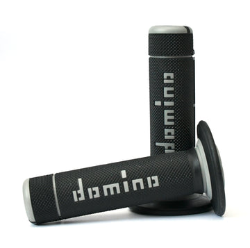 Buy black-grey Domino A020 Off-Road Diamond Waffle Grips - Choice of Colour