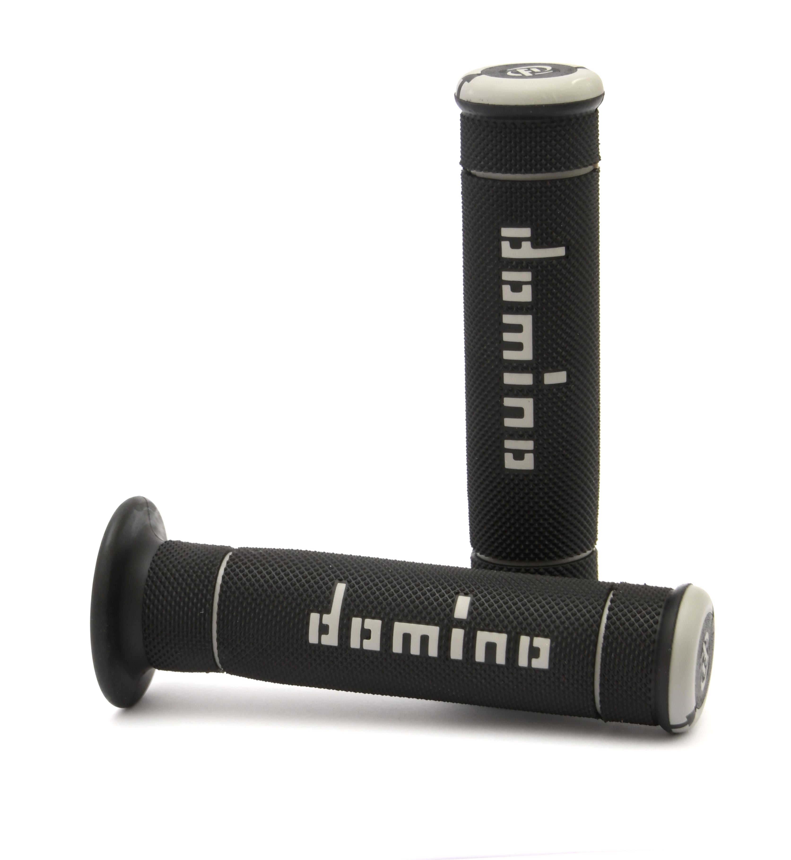 Buy black-grey Domino A240 Dual Compound full Diamond Trials Grips - Choice of Colour